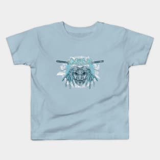 Kabuto Japanese Samurai Warrior Design Kids T-Shirt